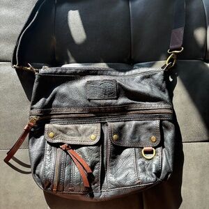Vintage Fossil No. 54 Leather Bag